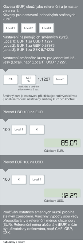 Přepočet měny 3 kurzy