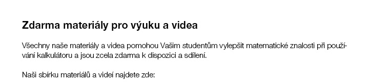 Učíme se doma s kalkulátory CASIO