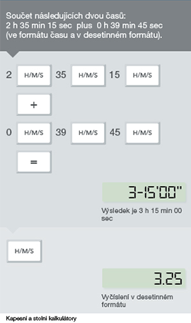 Výpočty s časem
